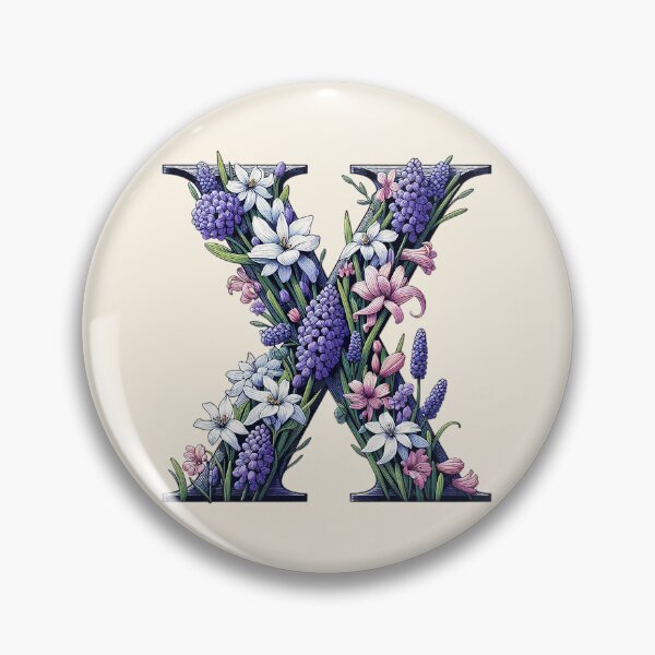 Item preview, Floral Letter X designed and sold by zzz888.