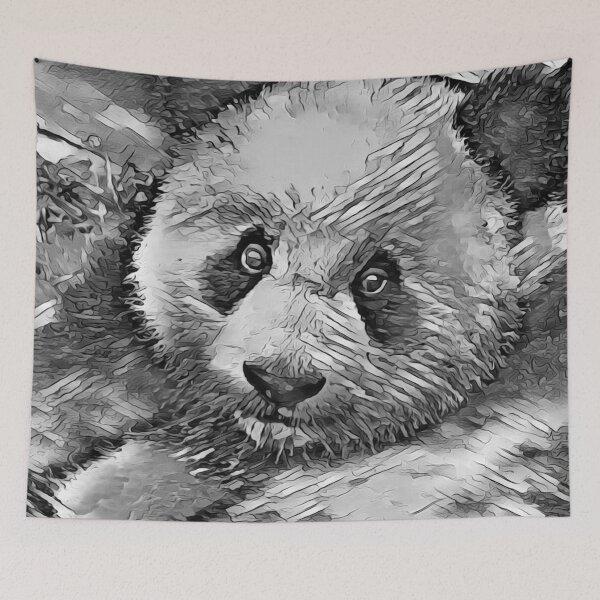 Item preview, AnimalArtBW Panda 001 designed and sold by JAMFoto.
