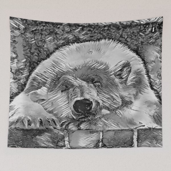 Item preview, AnimalArtBW Polarbear 001 designed and sold by JAMFoto.