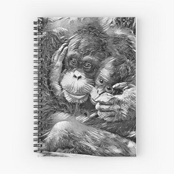 Item preview, AnimalArtBW OrangUtan 003 designed and sold by JAMFoto.