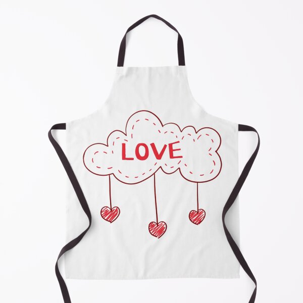Item preview, Love Cloud with Hanging Hearts - Whimsical Romantic Illustration designed and sold by Luxuriously.
