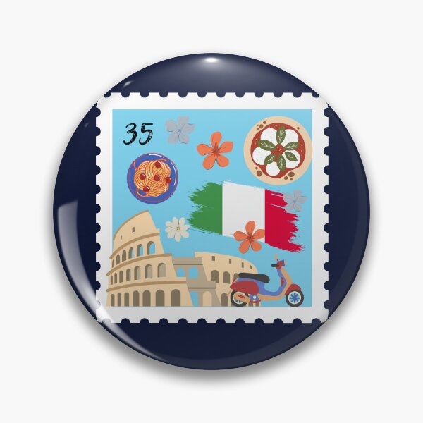 Item preview, Italian stamp designed and sold by AnulaArt.