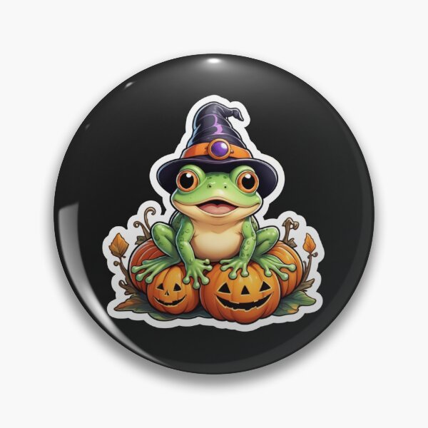 Artikelvorschau, Halloween-Cartoon-Frosch entworfen und verkauft von Krieghorn.
