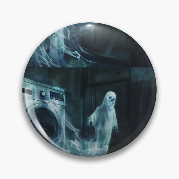 Item preview, Haunted Ghost Washing Machine Realistic Photo designed and sold by AgathaZolastore.