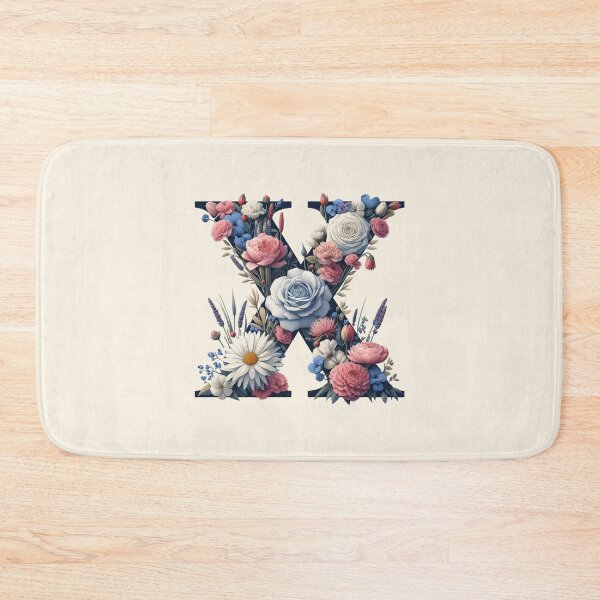Item preview, Floral Letter X with a Variety of Blooms designed and sold by zzz888.