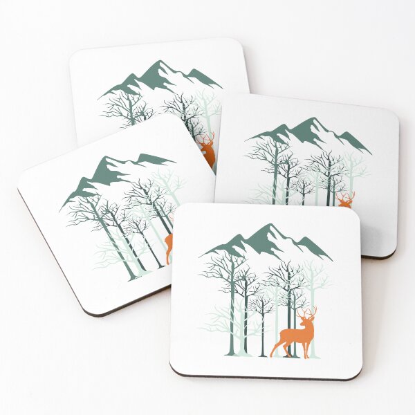 Item preview, nature and deer designed and sold by yuki-hana.