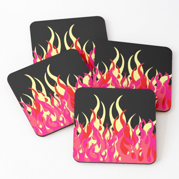 Item preview, Abstract Pink, Red and Yellow Flames designed and sold by Corinne Alexa Jackson.