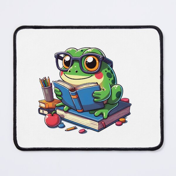 Item preview, cottagecore aesthetic frog with book cute goblincore designed and sold by Almasrigroup.