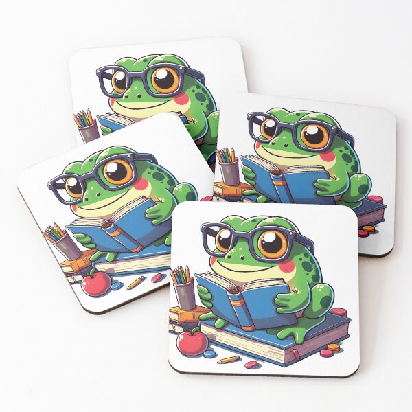 Item preview, cottagecore aesthetic frog with book cute goblincore designed and sold by Almasrigroup.