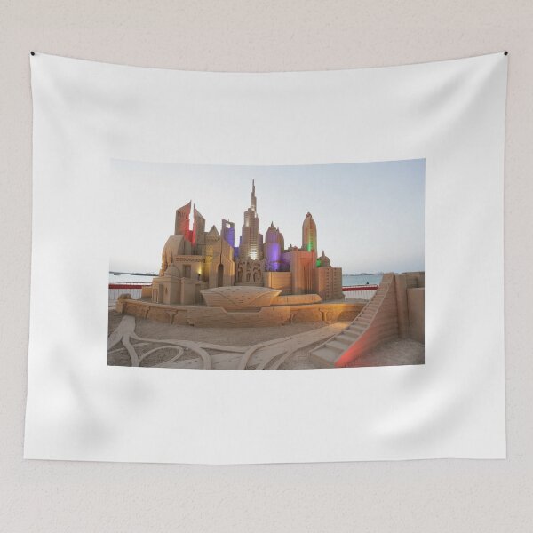 Item preview, Sandsculpture Dubai Skyline with lights designed and sold by Jennifer Rossen.
