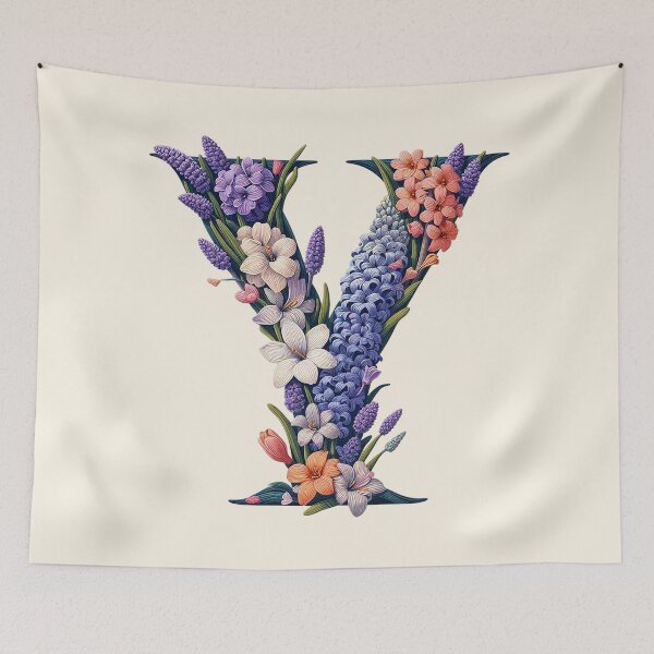 Item preview, Floral Letter Y designed and sold by zzz888.