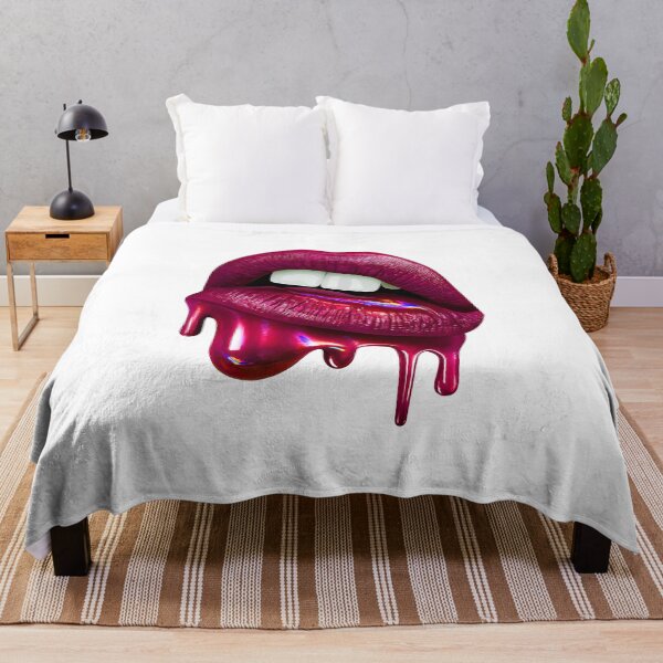 Item preview, Labios rojos derritiendo lápiz labial mujeres mujer vívida moda pop art designed and sold by w1ckerman.