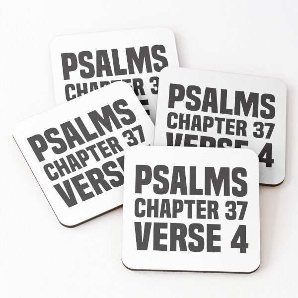 Item preview, Psalms Chapter 37 Verse 4 - Bible Quote designed and sold by Vector-Artist.