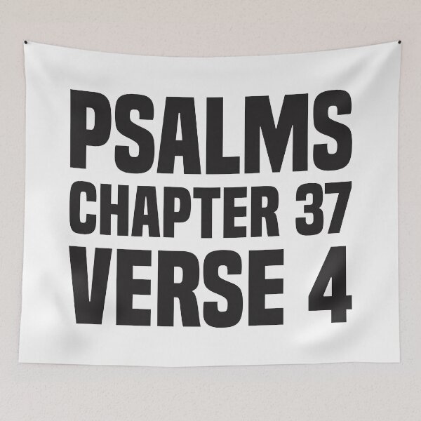 Item preview, Psalms Chapter 37 Verse 4 - Bible Quote designed and sold by Vector-Artist.