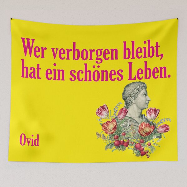 Item preview, He who remains hidden has a beautiful life, Ovid designed and sold by Mauswohn.