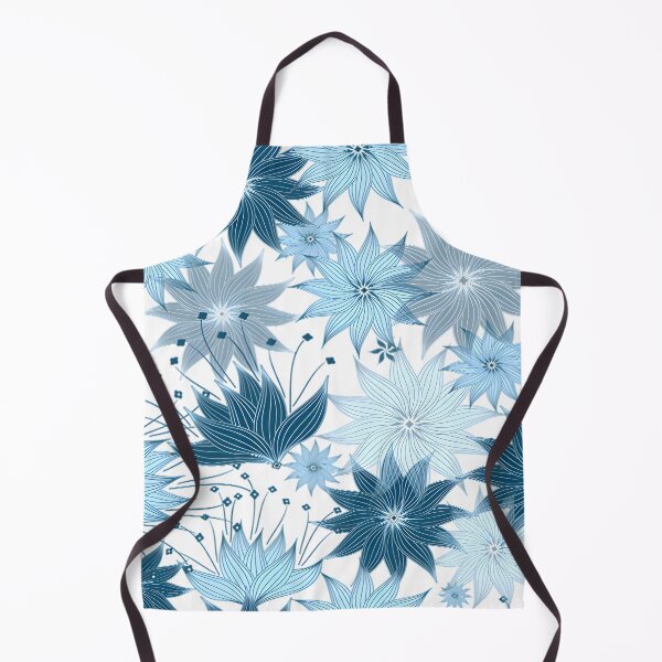 Item preview, Blue Pinwheel Floral Collection - pillows, backpacks, canvas prints, comforters designed and sold by Imaginarium Depot - ImaginariumDepot.us.