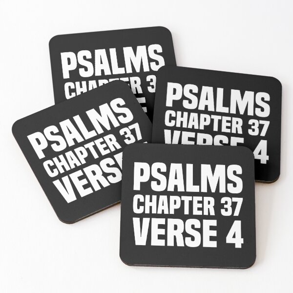 Item preview, Psalms Chapter 37 Verse 4 - Scripture Quote designed and sold by Vector-Artist.