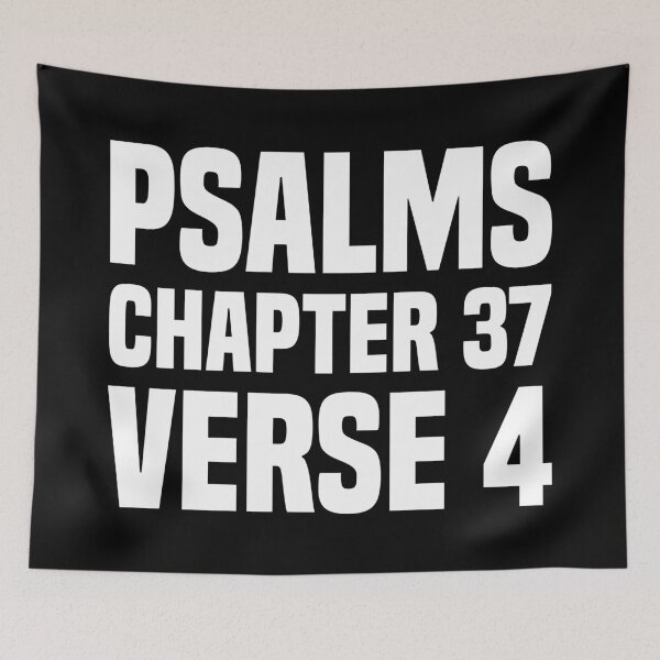 Item preview, Psalms Chapter 37 Verse 4 - Scripture Quote designed and sold by Vector-Artist.