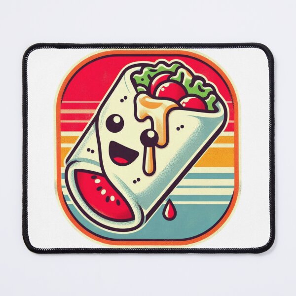 Item preview, Burrito (Retro) designed and sold by Bubble-Boris.
