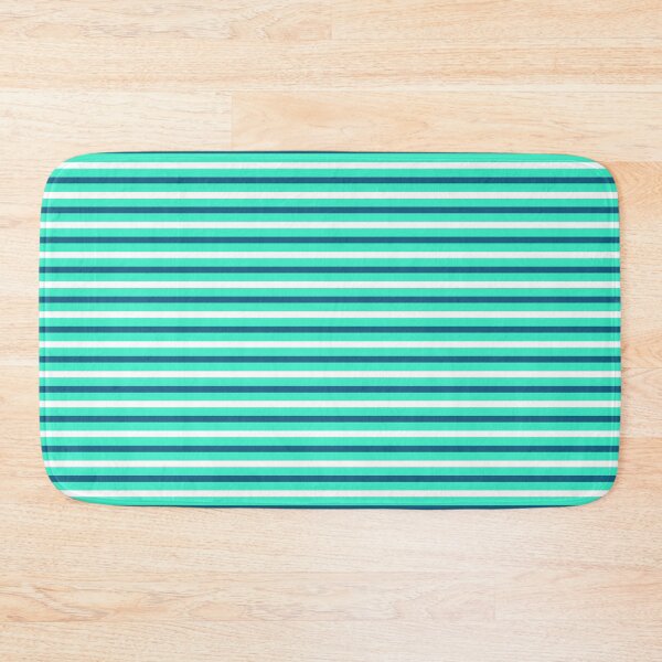 Aperçu de l'œuvre Décor de chalet de plage Couleurs côtières Rayures horizontales 4 sur 4 créée et vendue par Beachy.