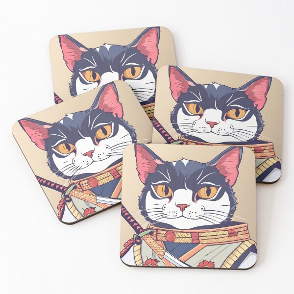 Item preview, samurai cat designed and sold by ATNDesigns.