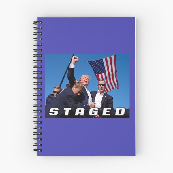 Item preview, Staged. Donald Trump Staged T shirt designed and sold by barefootmk.