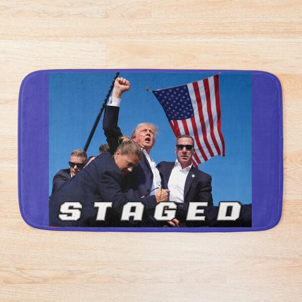 Item preview, Staged. Donald Trump Staged T shirt designed and sold by barefootmk.