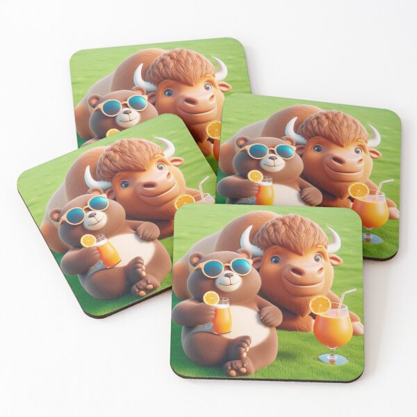 Item preview, Sunny Day Relaxation with Bull and Bear designed and sold by santyj.