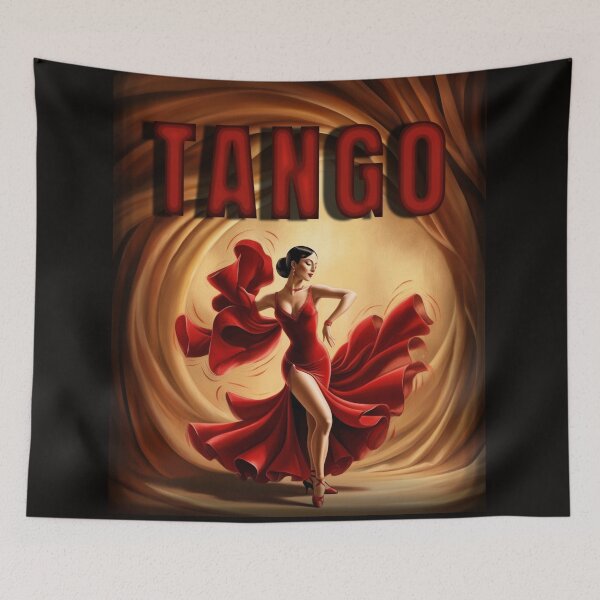 Item preview, TANGO RED DRESS WOMAN DANCER GIF designed and sold by La Loca.