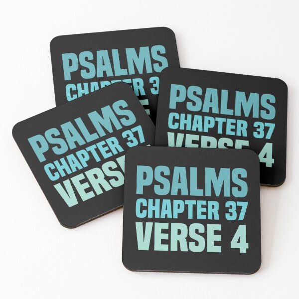 Item preview, Psalms Chapter 37 Verse 4 - Bible Quote designed and sold by Vector-Artist.