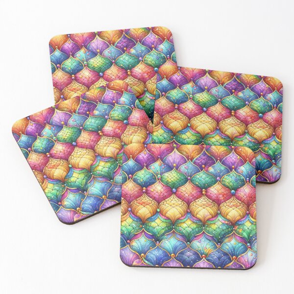 Item preview, Bright Multicolored Rainbow Mermaid Tail  designed and sold by SeaStarMermaids.