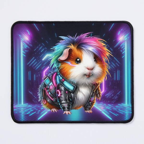 Item preview, Cyberpunk Guinea Pig Warrior designed and sold by Sillytoe.