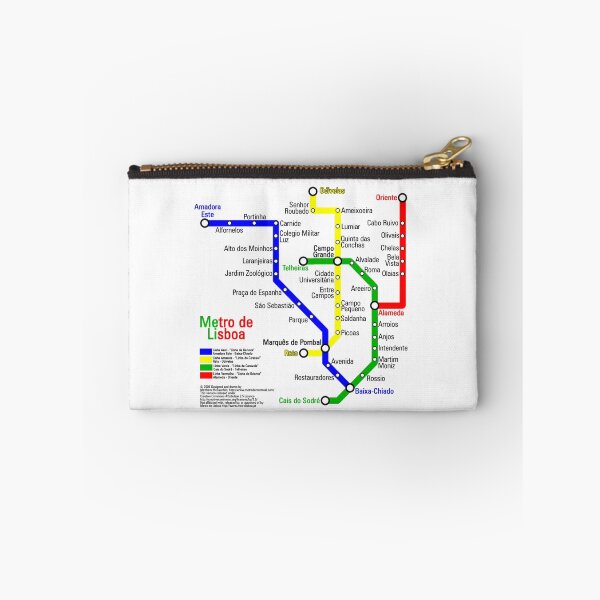 Item preview, Lisbon Metro Tube Underground Transport Map designed and sold by KALEIDOSCOPE UK.