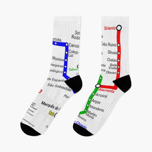 Item preview, Lisbon Metro Tube Underground Transport Map designed and sold by KALEIDOSCOPE UK.