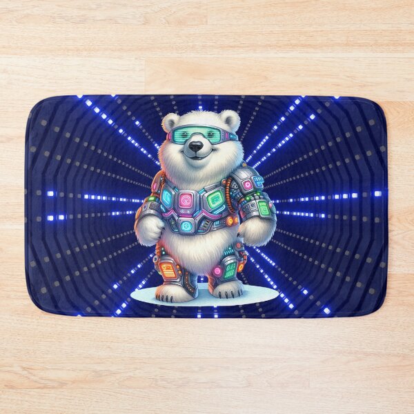 Item preview, Tech-Savvy Polar Bear Explorer designed and sold by Sillytoe.