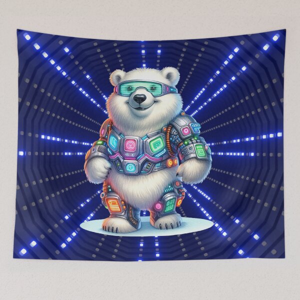 Item preview, Tech-Savvy Polar Bear Explorer designed and sold by Sillytoe.