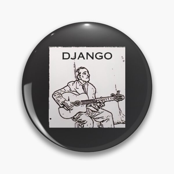 Item preview, The Retro Django Reinhardt Jazz Guitarist Musician designed and sold by FociCreate.