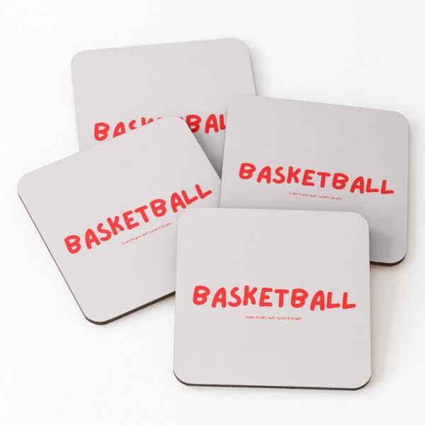 Artikelvorschau, Slam Dunks und verschwitzte Kerle. Basketball Roter Text entworfen und verkauft von DirtySports.