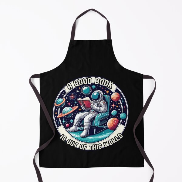 Item preview, A Good Book Is Out Of This World Astronaut Space Bookworm designed and sold by Dressed For Duty.