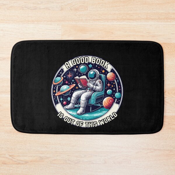 Item preview, A Good Book Is Out Of This World Astronaut Space Bookworm designed and sold by Dressed For  Duty.