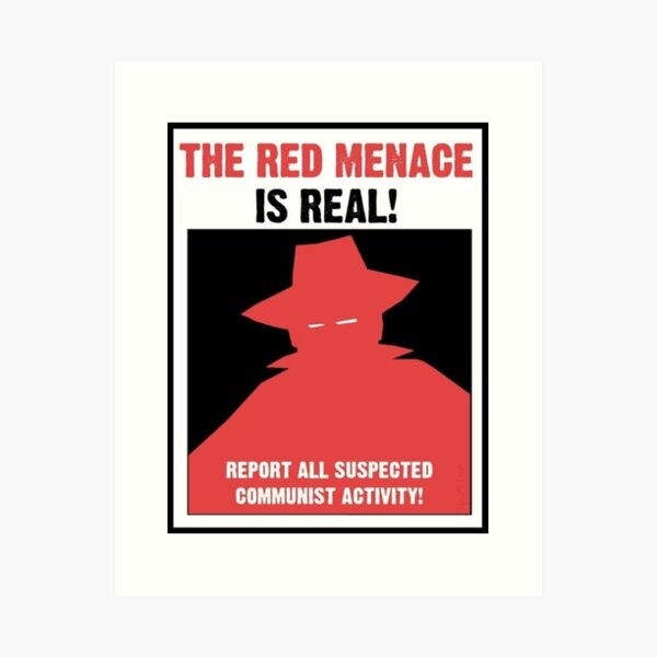 Item preview, The Red Menace Propaganda Poster designed and sold by Britkek.
