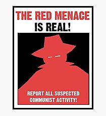 Das rote Bedrohungspropaganda-Plakat Fotodruck