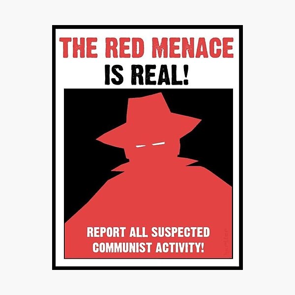 The Red Menace Propaganda Poster Photographic Print
