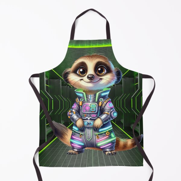 Item preview, Neon Meerkat Technician designed and sold by Sillytoe.
