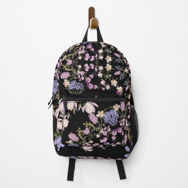 Item preview, Black and Purple Floral - Mandala - Botanical Print - Circles designed and sold by DreamersPlan.
