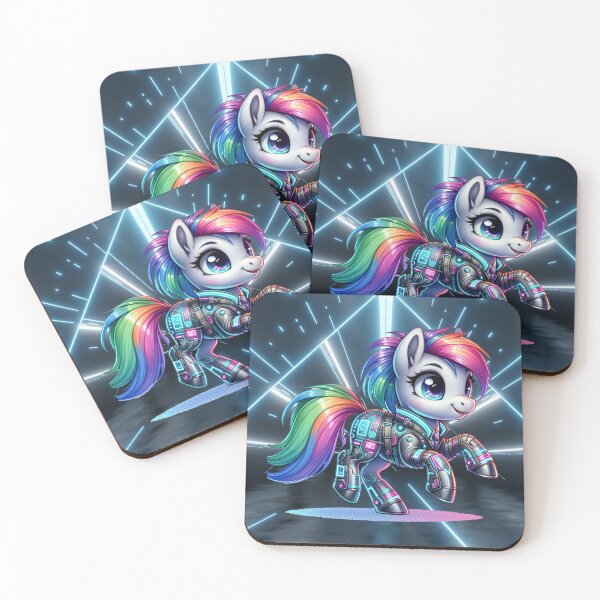 Item preview, Rainbow Cyber Pony designed and sold by Sillytoe.