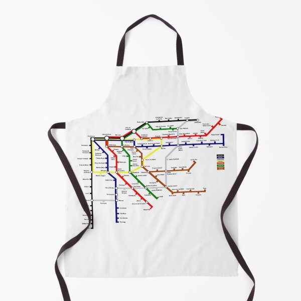 Item preview, Porto Portugal Train Metro Tube Underground City Map designed and sold by KALEIDOSCOPE UK.