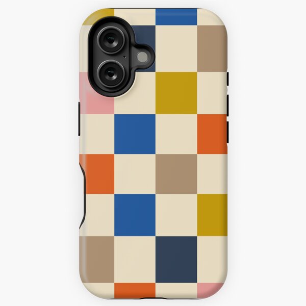Aperçu de l'œuvre Carrés colorés bleu orange créée et vendue par hamburgerliebe.