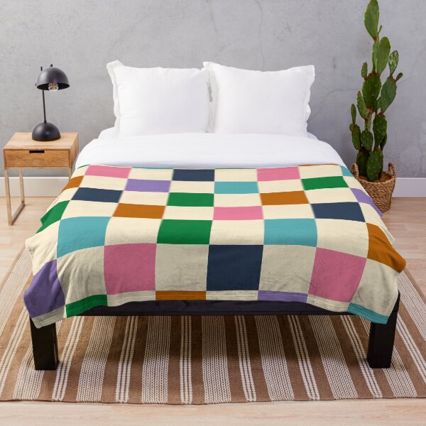 Artikelvorschau, Bunte Quadrate Grün Violett entworfen und verkauft von hamburgerliebe.