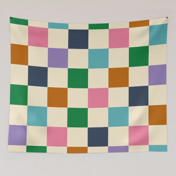 Item preview, Colorful Squares Green Violet designed and sold by hamburgerliebe.